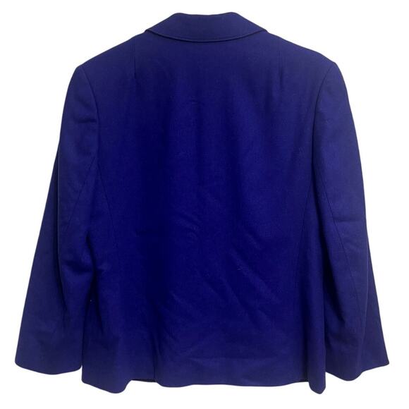 Vintage 80's Pendleton Women's Purple 100% Wool Blazer Size 12 Career Office - Picture 2 of 4